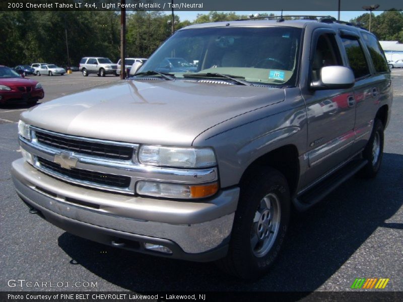 Light Pewter Metallic / Tan/Neutral 2003 Chevrolet Tahoe LT 4x4