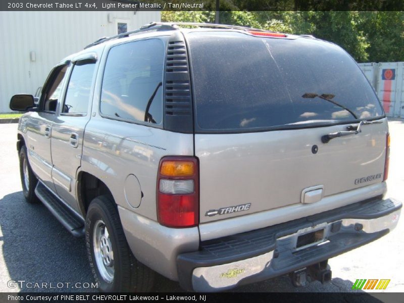 Light Pewter Metallic / Tan/Neutral 2003 Chevrolet Tahoe LT 4x4