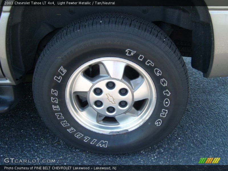 Light Pewter Metallic / Tan/Neutral 2003 Chevrolet Tahoe LT 4x4