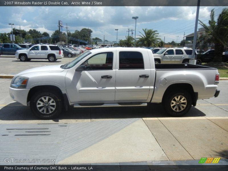 Arctic White / Slate 2007 Mitsubishi Raider LS Double Cab