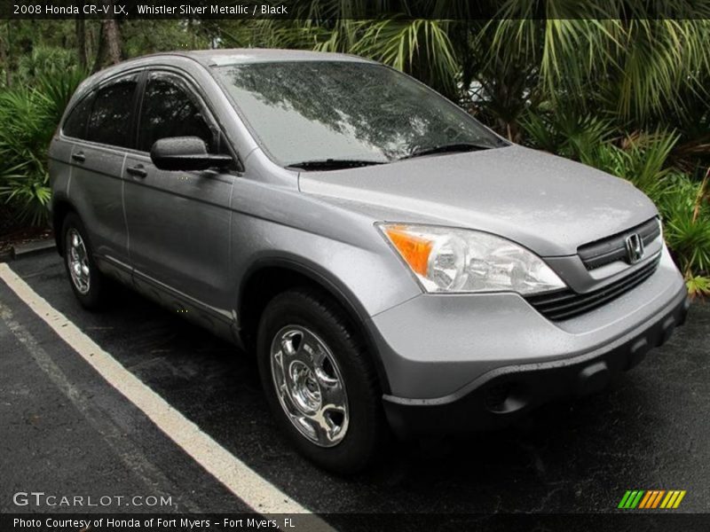 Whistler Silver Metallic / Black 2008 Honda CR-V LX