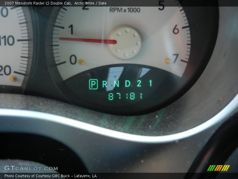 Arctic White / Slate 2007 Mitsubishi Raider LS Double Cab