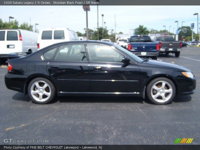 Obsidian Black Pearl / Off Black 2009 Subaru Legacy 2.5i Sedan