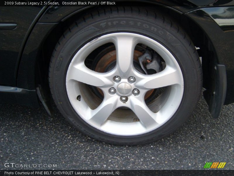 Obsidian Black Pearl / Off Black 2009 Subaru Legacy 2.5i Sedan