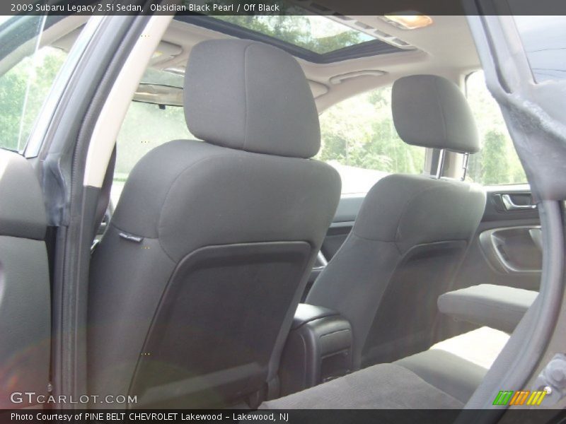 Obsidian Black Pearl / Off Black 2009 Subaru Legacy 2.5i Sedan