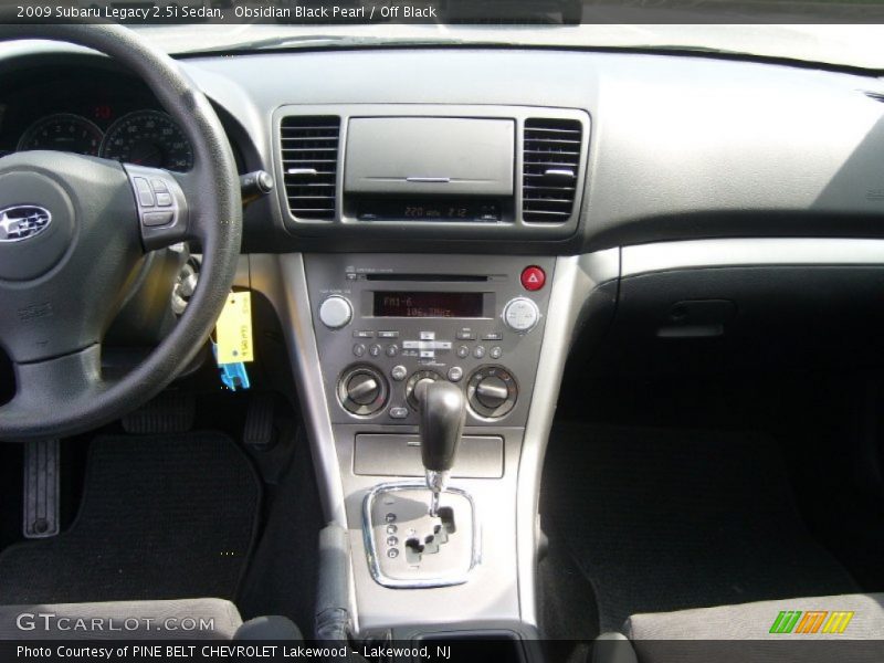 Obsidian Black Pearl / Off Black 2009 Subaru Legacy 2.5i Sedan