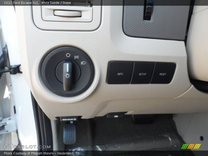 White Suede / Stone 2012 Ford Escape XLS