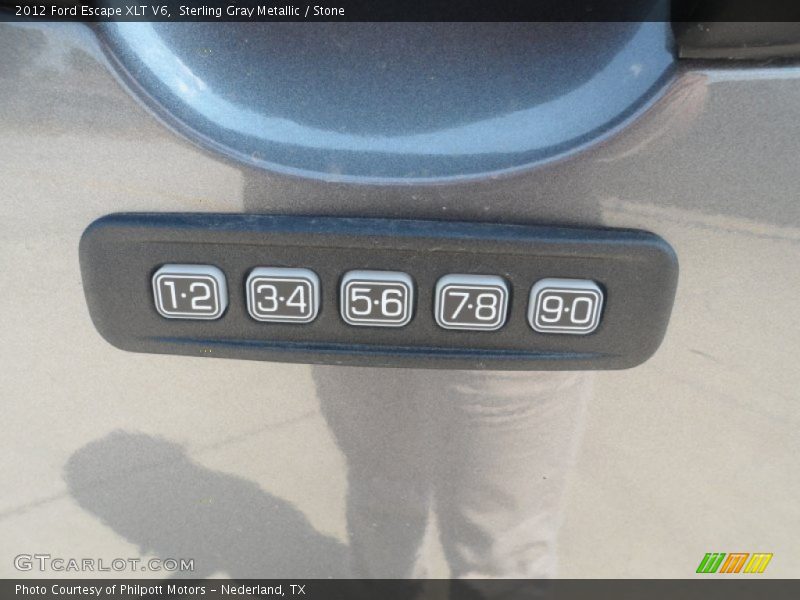 Sterling Gray Metallic / Stone 2012 Ford Escape XLT V6