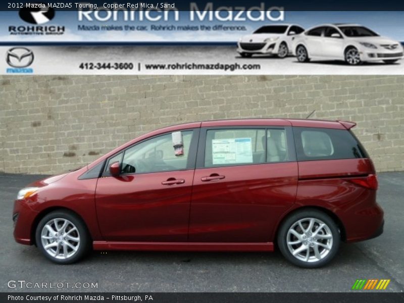 Copper Red Mica / Sand 2012 Mazda MAZDA5 Touring