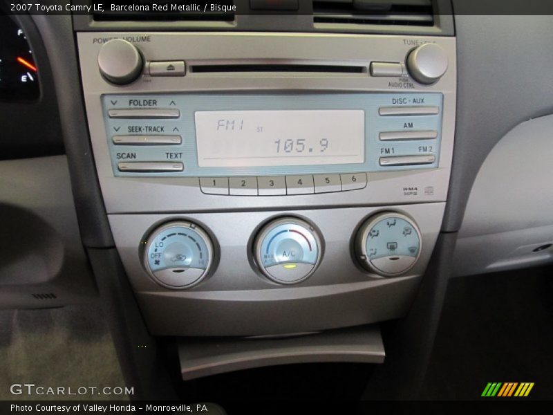 Barcelona Red Metallic / Bisque 2007 Toyota Camry LE