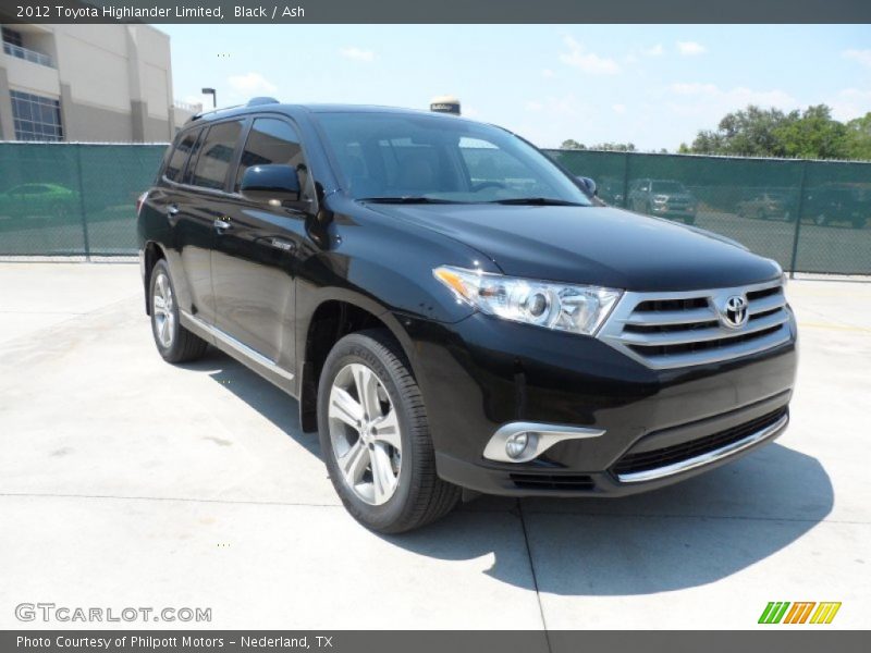 Black / Ash 2012 Toyota Highlander Limited