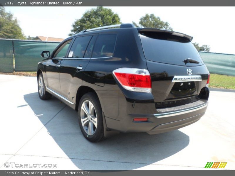 Black / Ash 2012 Toyota Highlander Limited