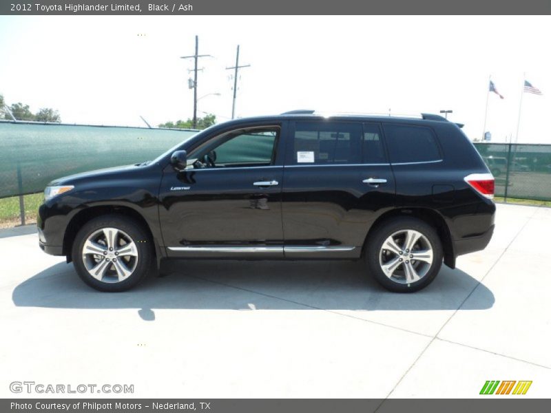 Black / Ash 2012 Toyota Highlander Limited