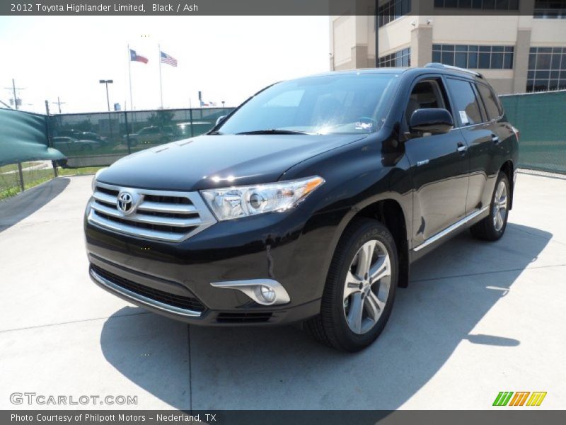 Black / Ash 2012 Toyota Highlander Limited
