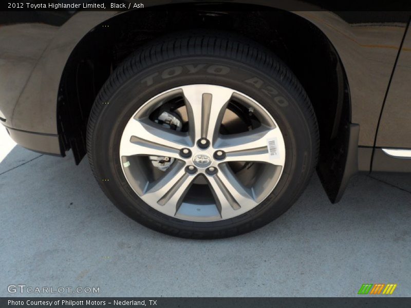 Black / Ash 2012 Toyota Highlander Limited