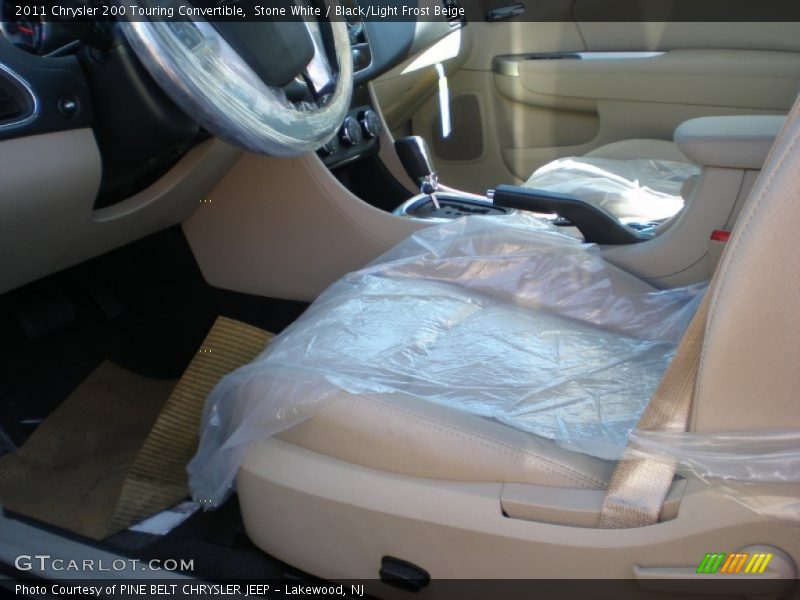 Stone White / Black/Light Frost Beige 2011 Chrysler 200 Touring Convertible