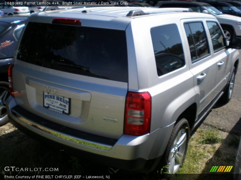 Bright Silver Metallic / Dark Slate Gray 2011 Jeep Patriot Latitude 4x4
