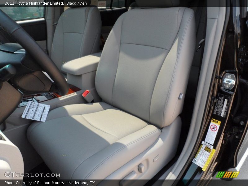 Black / Ash 2012 Toyota Highlander Limited