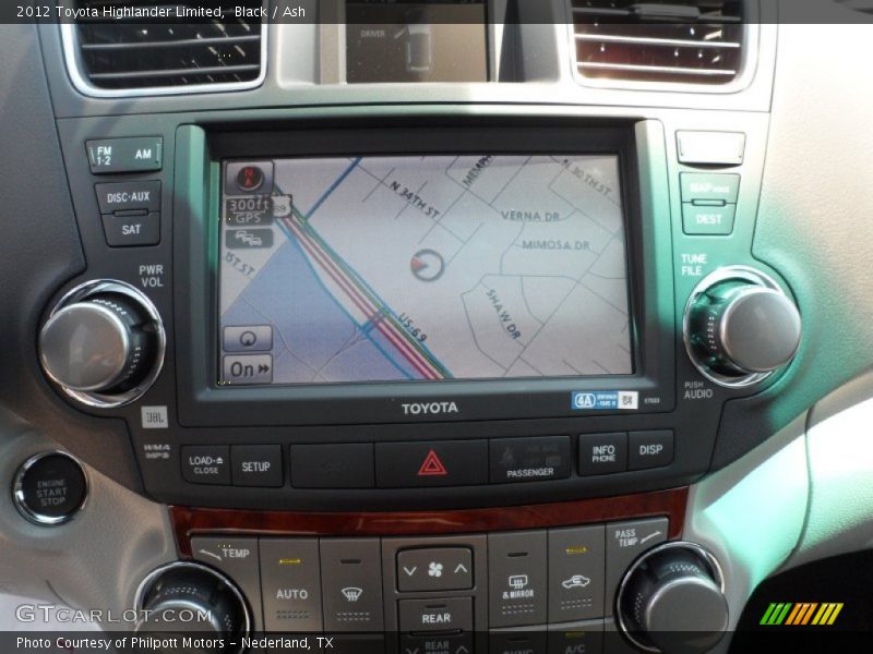 Black / Ash 2012 Toyota Highlander Limited