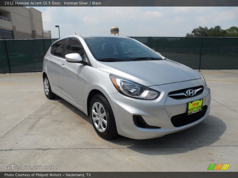 Ironman Silver / Black 2012 Hyundai Accent GS 5 Door