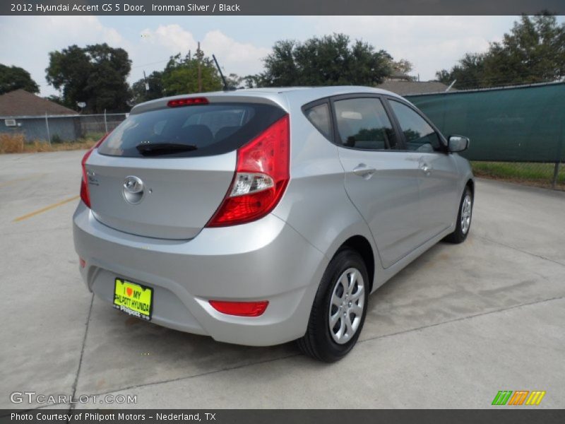Ironman Silver / Black 2012 Hyundai Accent GS 5 Door