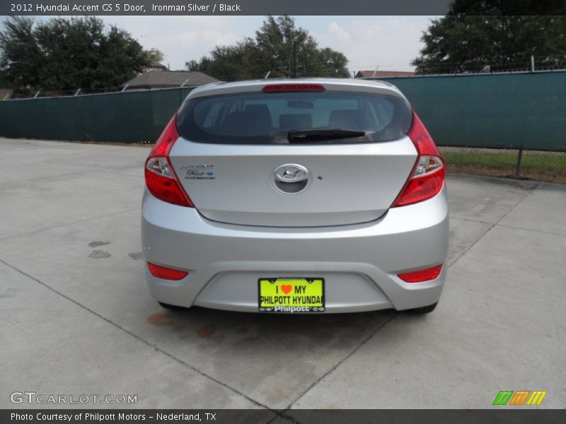 Ironman Silver / Black 2012 Hyundai Accent GS 5 Door