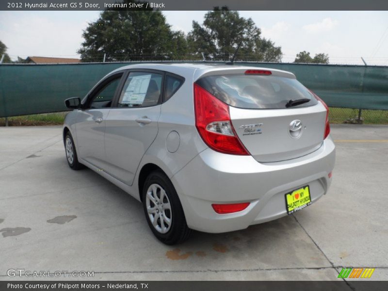 Ironman Silver / Black 2012 Hyundai Accent GS 5 Door