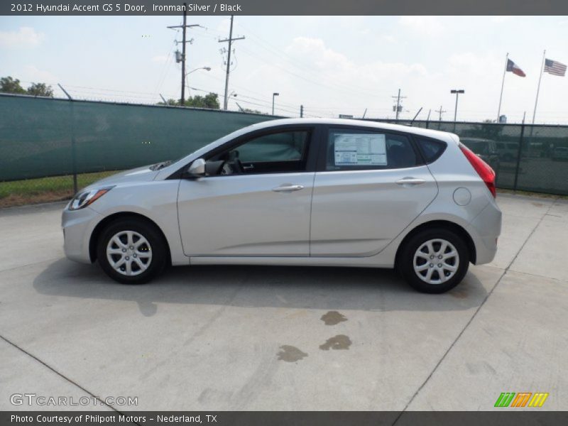 Ironman Silver / Black 2012 Hyundai Accent GS 5 Door