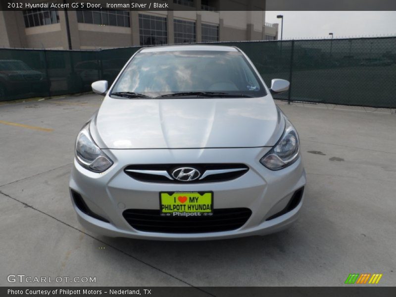 Ironman Silver / Black 2012 Hyundai Accent GS 5 Door