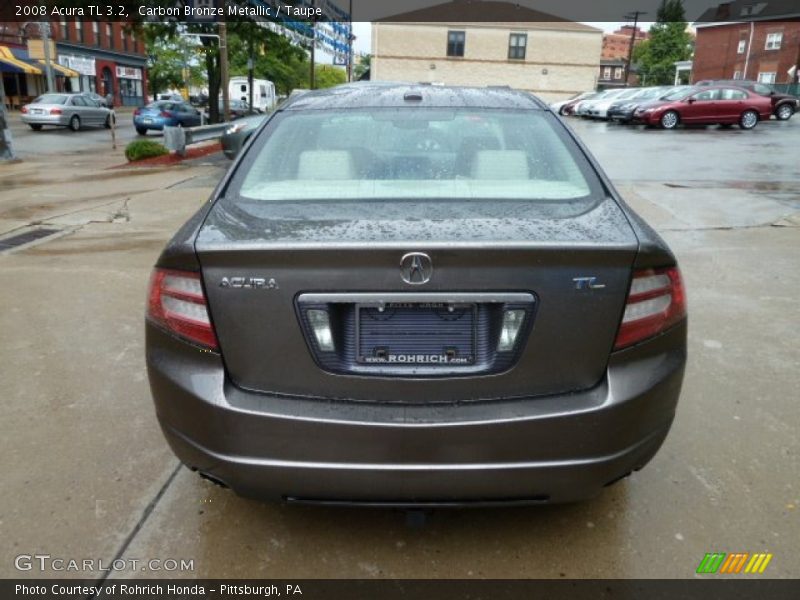 Carbon Bronze Metallic / Taupe 2008 Acura TL 3.2