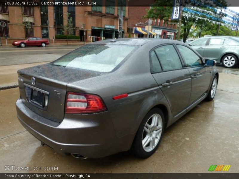 Carbon Bronze Metallic / Taupe 2008 Acura TL 3.2