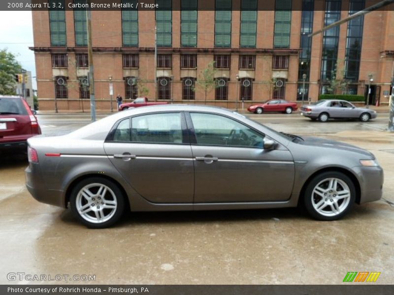 Carbon Bronze Metallic / Taupe 2008 Acura TL 3.2