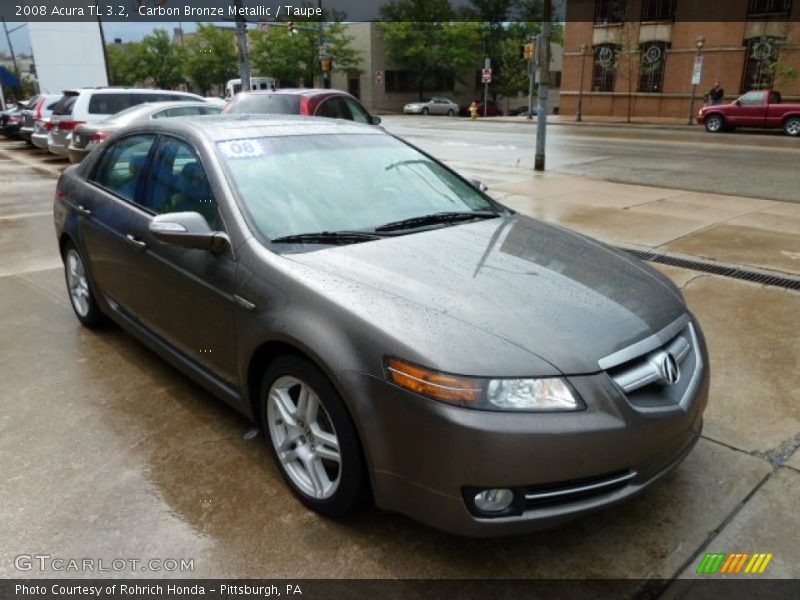 Carbon Bronze Metallic / Taupe 2008 Acura TL 3.2