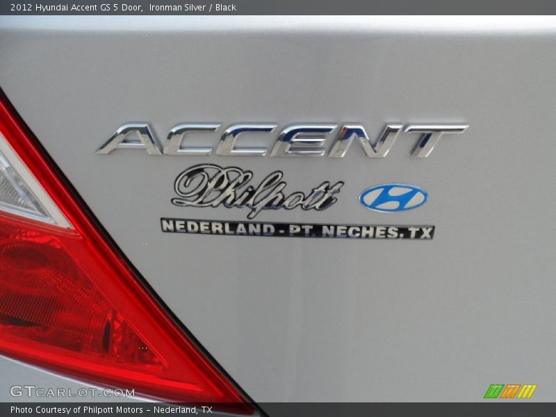 Ironman Silver / Black 2012 Hyundai Accent GS 5 Door