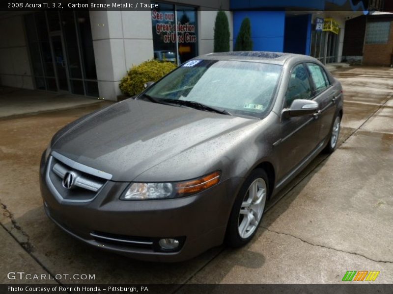 Carbon Bronze Metallic / Taupe 2008 Acura TL 3.2