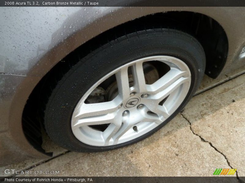 Carbon Bronze Metallic / Taupe 2008 Acura TL 3.2