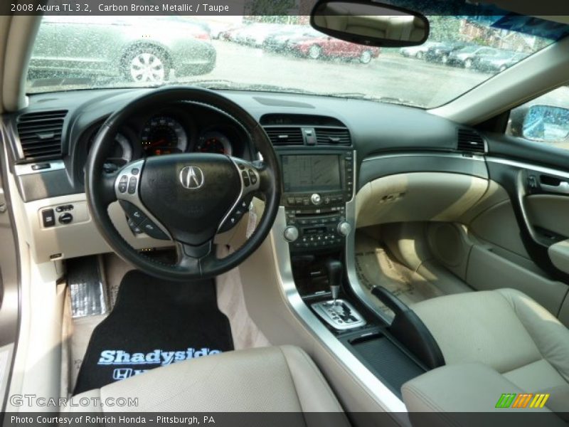 Carbon Bronze Metallic / Taupe 2008 Acura TL 3.2