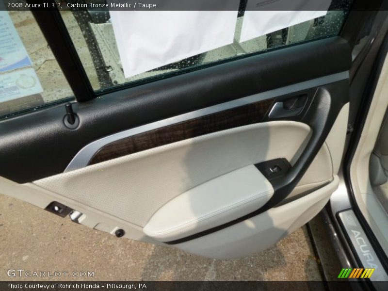 Carbon Bronze Metallic / Taupe 2008 Acura TL 3.2