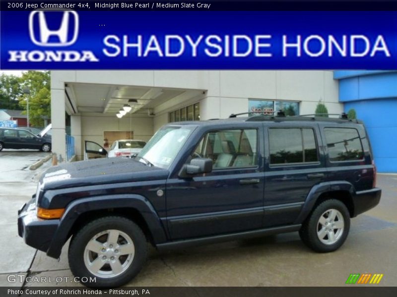 Midnight Blue Pearl / Medium Slate Gray 2006 Jeep Commander 4x4