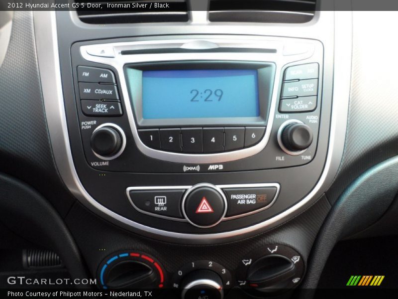 Audio System of 2012 Accent GS 5 Door