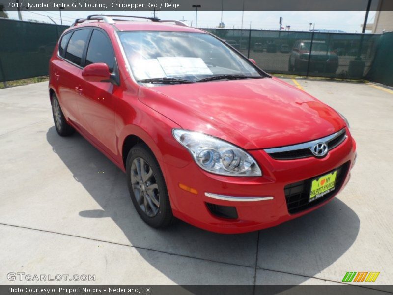 Chilipepper Red / Beige 2012 Hyundai Elantra GLS Touring