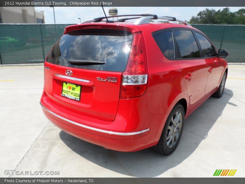 Chilipepper Red / Beige 2012 Hyundai Elantra GLS Touring