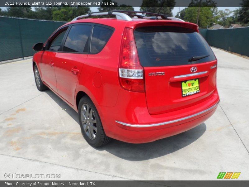 Chilipepper Red / Beige 2012 Hyundai Elantra GLS Touring