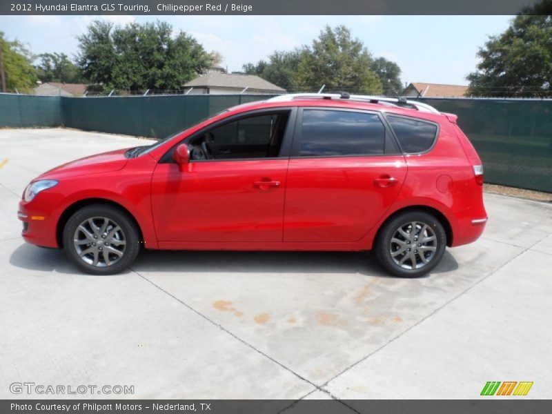 Chilipepper Red / Beige 2012 Hyundai Elantra GLS Touring