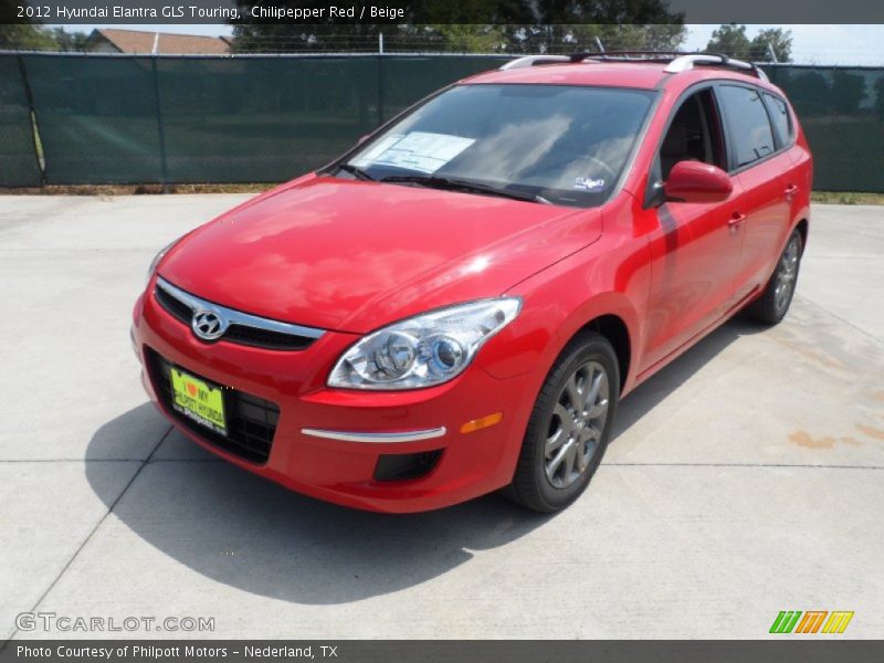 Chilipepper Red / Beige 2012 Hyundai Elantra GLS Touring