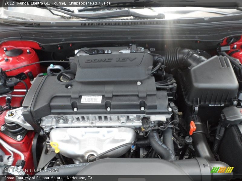  2012 Elantra GLS Touring Engine - 2.0 Liter DOHC 16-Valve D-CVVT 4 Cylinder