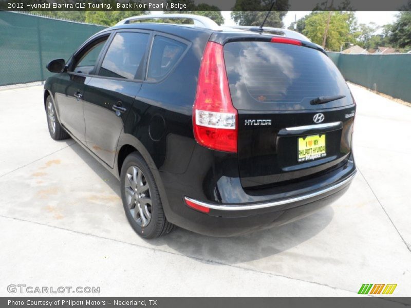 Black Noir Pearl / Beige 2012 Hyundai Elantra GLS Touring