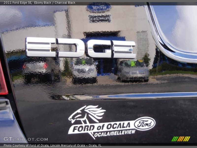 Ebony Black / Charcoal Black 2011 Ford Edge SE