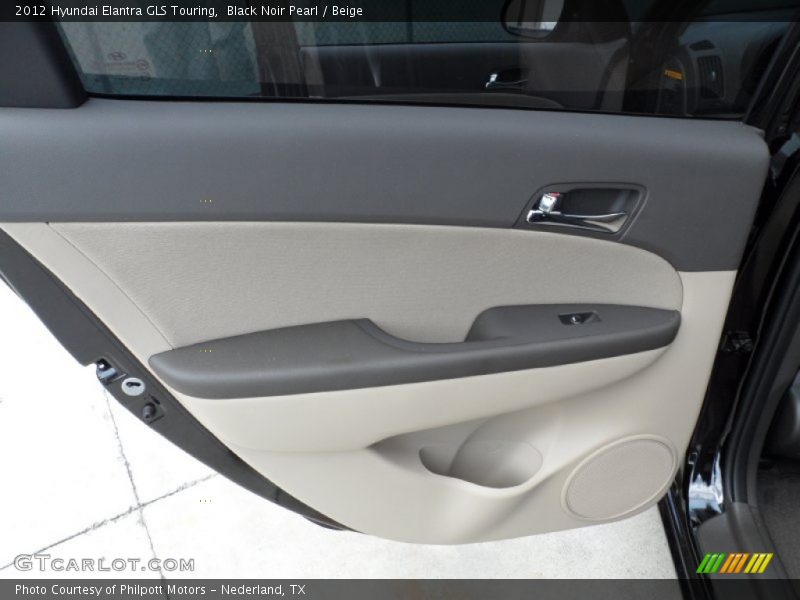 Black Noir Pearl / Beige 2012 Hyundai Elantra GLS Touring