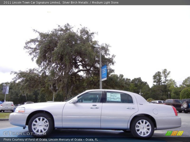 Silver Birch Metallic / Medium Light Stone 2011 Lincoln Town Car Signature Limited